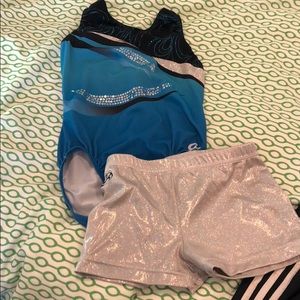 GK leotard and shorts